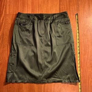 Elie Tahari Dark Green Mini Skirt